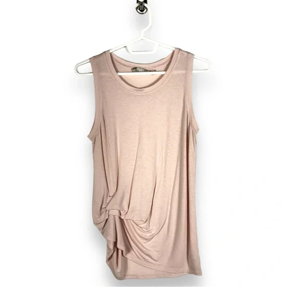 Athleta Threadlight Ruched Side Twist Tank, Ballerina Gown Pink, Size Small - Picture 2 of 10